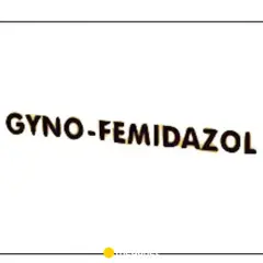 Napis "GYNO-FEMIDAZOL" na białym tle.