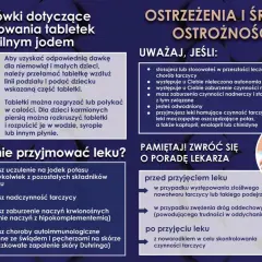 Jodek potasu na co? Informacje o dawkowaniu, przeciwwskazaniach i ostrzeżeniach dotyczących przyjmowania tabletek ze stabilnym jodem.