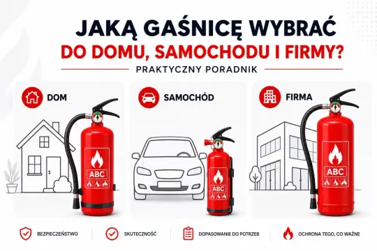 Poradnik: jaka gaśnica do domu, samochodu i firmy? Podręczny sprzęt gaśniczy to podstawa bezpieczeństwa.