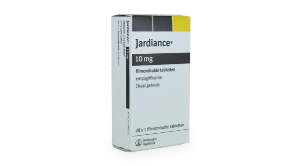 Opakowanie leku Jardiance 10 mg z empaglifloziną. Wiele osób szuka informacji i lek jardiance opinie.