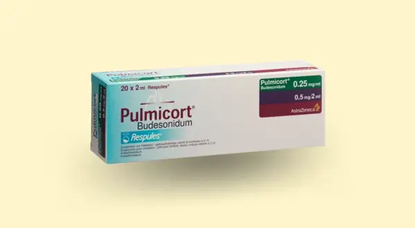 Opakowanie leku Pulmicort z budesonidem, 20 ampułek po 2 ml. Sprawdź aktualną pulmicort cena.